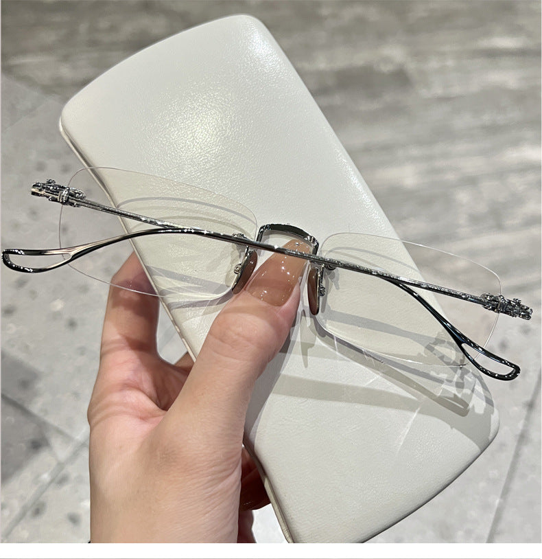 AOC001 Frameless prescription glasses with Myopia Lenses.