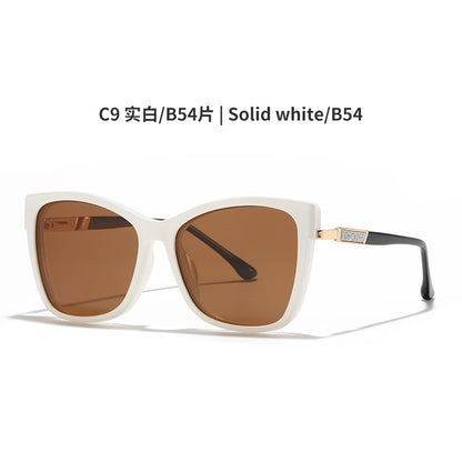 AU0012 Dual-Purpose Eyeglasses: Clear Lenses for Indoor, Tinted Clip-On for Outdoor.