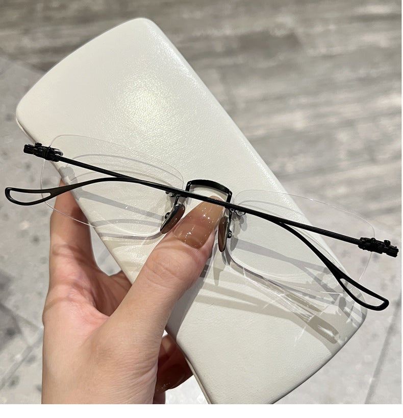 AOC001 Frameless prescription glasses with Myopia Lenses.