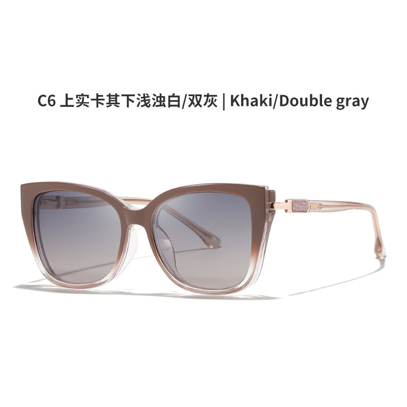 AU0012 2-in-1 Eyewear: Prescription Myopia Glasses + Polarized Sunglasses.