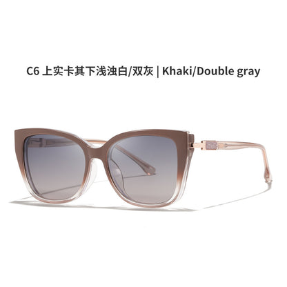 AU0012 2-in-1 Eyewear: Prescription Myopia Glasses + Polarized Sunglasses.