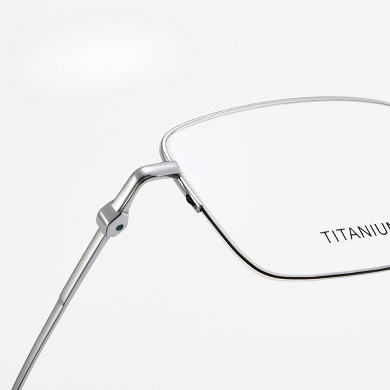 AUT015 Titanium Eyes Glasses with Prescription Myopia Lenses