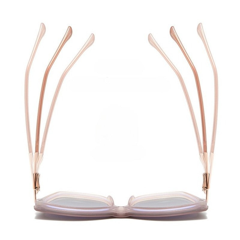 AU0012 Dual-Purpose Eyeglasses: Clear Lenses for Indoor, Tinted Clip-On for Outdoor.