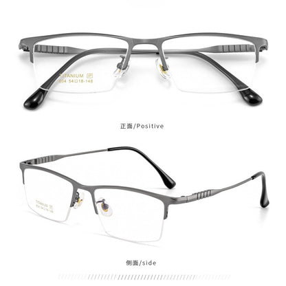 AUT017 Titanium Eyes Glasses with Prescription Myopia Lense