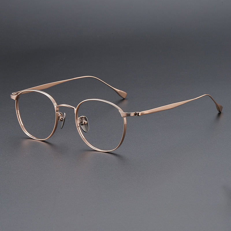 AUT004 Pure Titanium Men's Eyeglasses with Myopia Lenses.