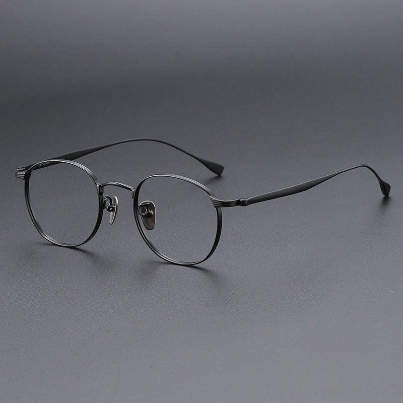 AUT004 Pure Titanium Men's Eyeglasses with Myopia Lenses.