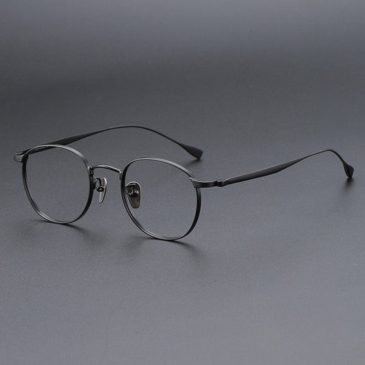 AUT004 Pure Titanium Men's Eyeglasses with Myopia Lenses.