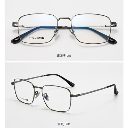 AUT016 Titanium Eyes Glasses with Prescription Myopia Lenses