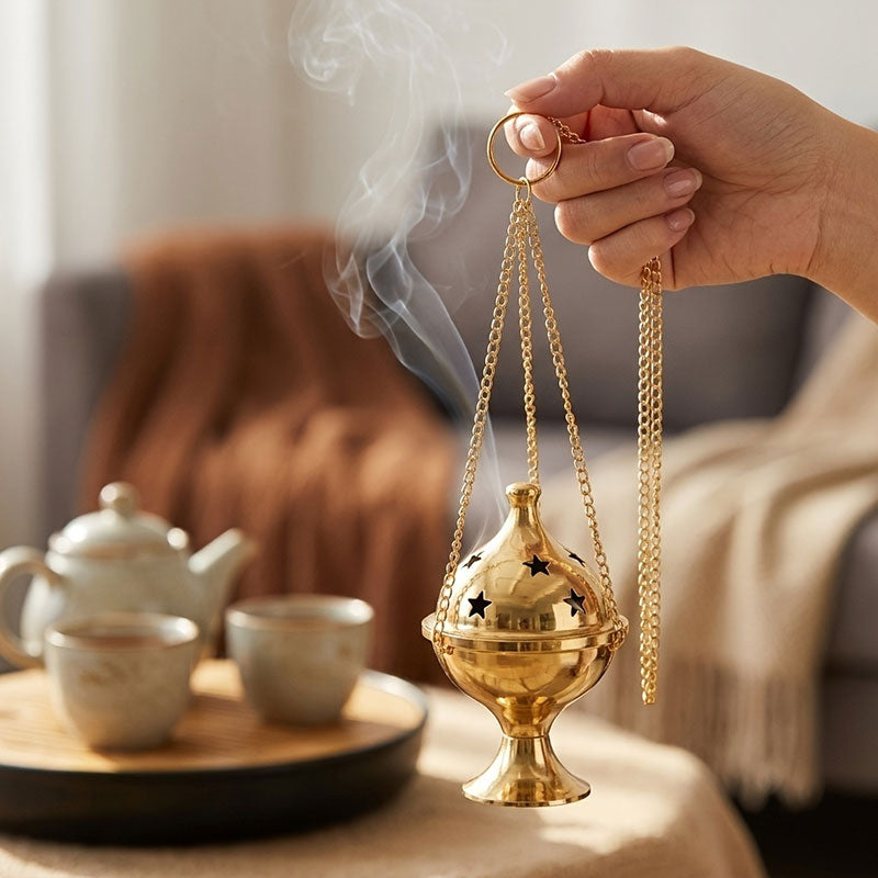 Hanging Cooper Charcoal Incense Burner