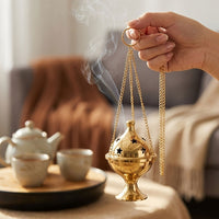 Hanging Cooper Charcoal Incense Burner