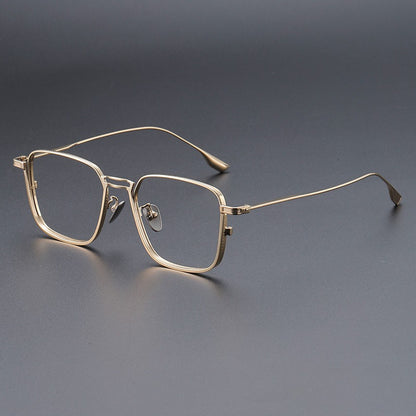AUT005 Pure Titanium Men's Eyeglasses with Myopia Lenses.