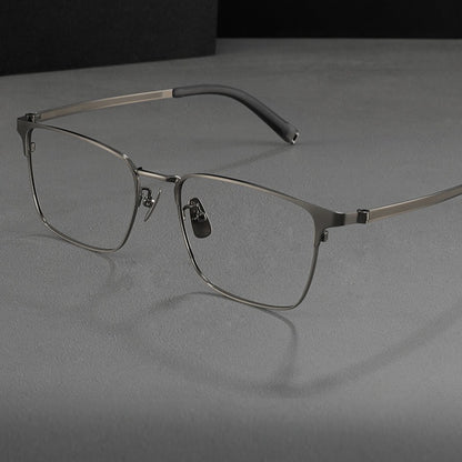 AUT013 Men's Titanium Frame Myopia Glasses with Lenses.