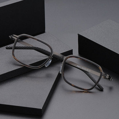 AUT011 Retro Acetate Full-Rim Glasses.