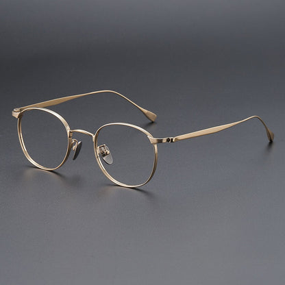 AUT004 Pure Titanium Men's Eyeglasses with Myopia Lenses.