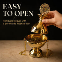 Hanging Cooper Charcoal Incense Burner