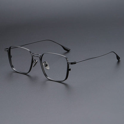 AUT005 Pure Titanium Men's Eyeglasses with Myopia Lenses.
