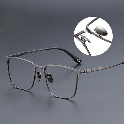 AUT006 Titanium Eyeglasses with Myopia Lenses.